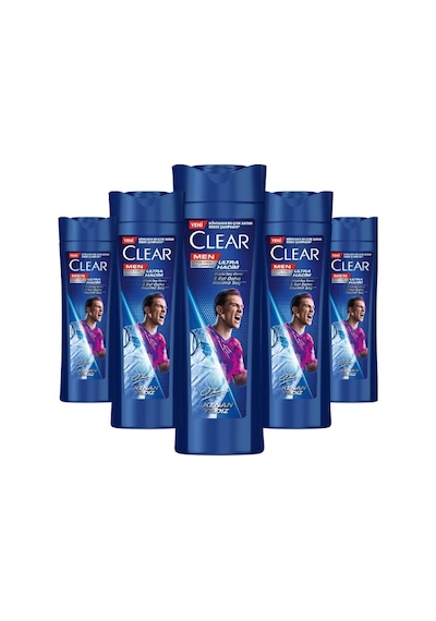 Clear Men Kepeğe Karşı Etkili Şampuan Ultra Hacim Kenan Yıldız 350 Ml 5 Adet-252