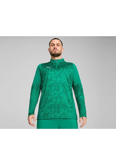 Puma Teamcup Traınıng 1/4 Zıp Top Erkek Futbol Uzun Kollu Antrenman Üstü 65916405 Yeşil