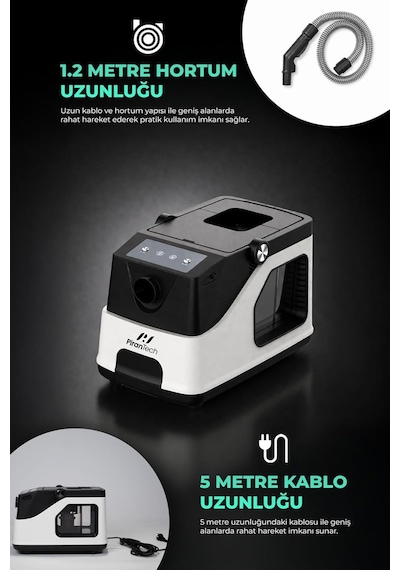 Ayrex Kt-503 Premium Koltuk & Halı Yıkama Makinesi 800w 17 Kpa