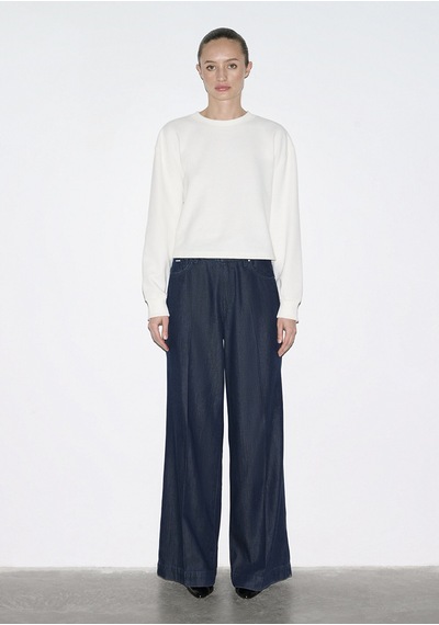 Mavi - Bisiklet Yaka Ekru Sweatshirt 1s10508-70051 Ekru