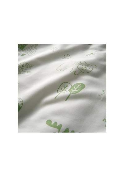 Ikea Barndrom Tek Kişilik Nevresim Takımı 150 X 200 Cm Beyaz - Açık Yeşil Çok Renkli