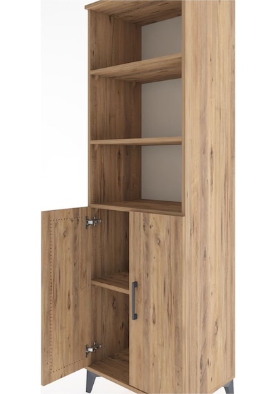 Hyperion Dolap 4 Raflı 2 Kapaklı 60x44x195 Çam-çam Çam