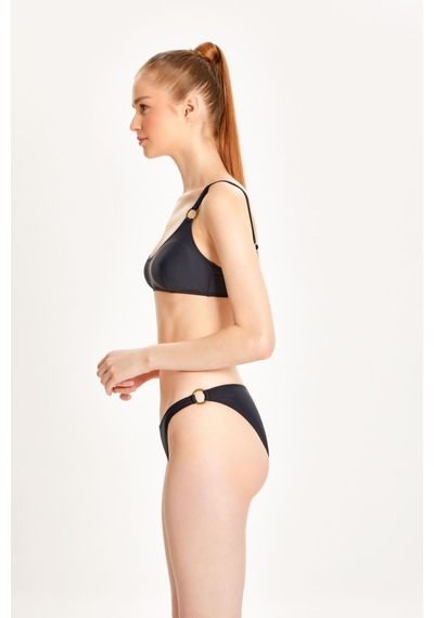 Too Salty Swimwear Kadın Halka Aksesuarlı Bralet Bikini Takımı 24s123st Siyah