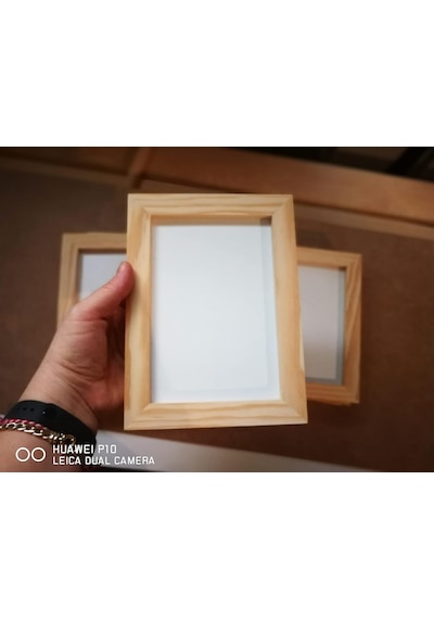 Ahşap Çerçeveli Tablo Doğal Çam Ağacı Ahsap Resim Çercevesi Doğal Ahsap Rengi İle Fotograf, Resim Kolajları,