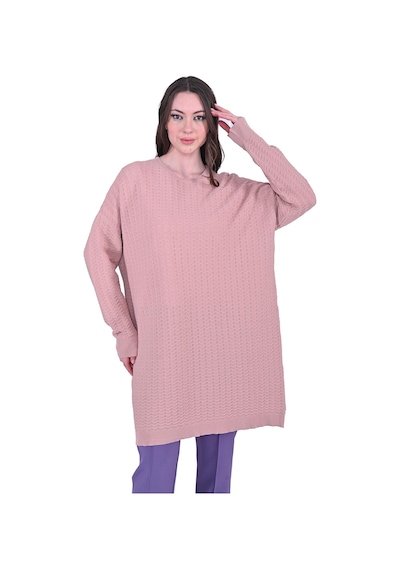 İnvee Ripple Triko Hırka Somon-656 Somon