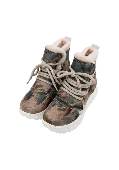 Kadın Vegan Deri Çok Renkli Bot - Ballerinas Tasarım Multicolor