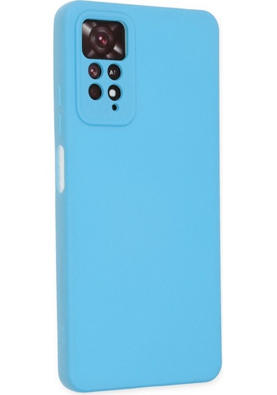 Newface Xiaomi Redmi Note 11 Pro Kılıf Nano İçi Kadife Silikon - Mavi Mavi