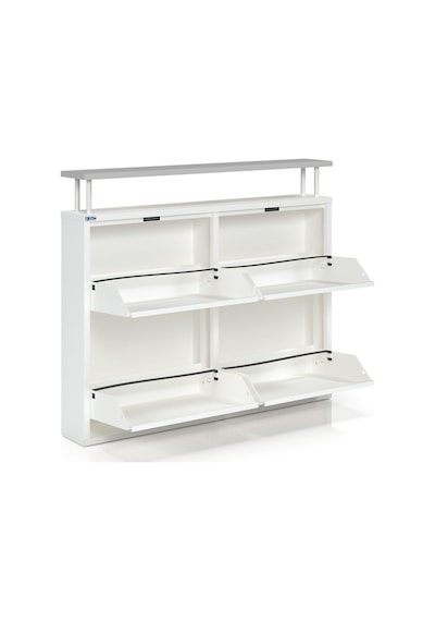 Ceha Tablalı 4'lü Metal Ayakkabılık - Beyaz K.AYK-2.4 /G/P 9010 Ceha Tablalı 4'lü Metal Ayakkabılık - Beyaz K.AYK-2.4 /G/P 9010