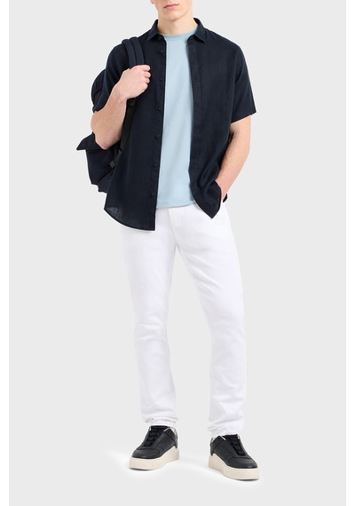 Armani Exchange Erkek Kot Pantolon Xm000070 Af14267 U0001 Beyaz Beyaz