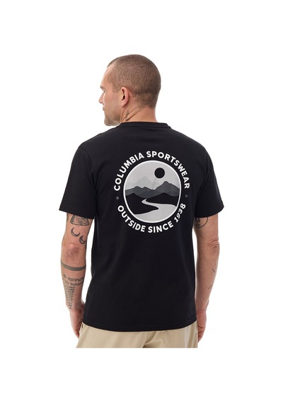 Columbia Scoped View Erkek Siyah Outdoor T-shirt Cs0475-010