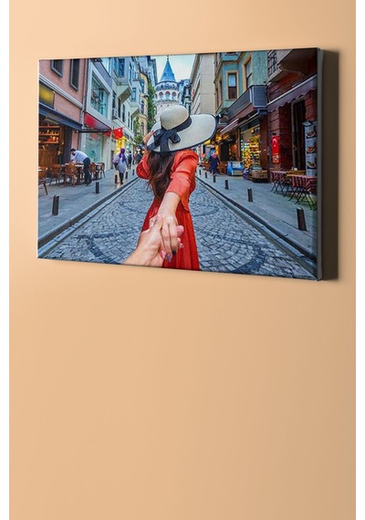 Webstyle Sayılarla Boyama Seti Kasnaklı Galata'da Gezinti 40 X 50 Cm