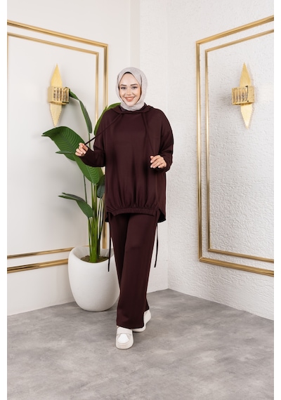 Nevayla Moda Yeni Sezon Spor Modal Takım Kahverengi