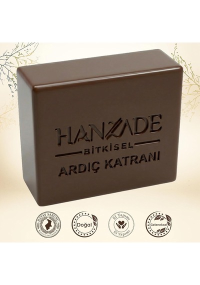 Hanzade Bitkisel Doğal El Yapımı Hatay Ardıç Katranı Sabunu 1 Kg 285 ML