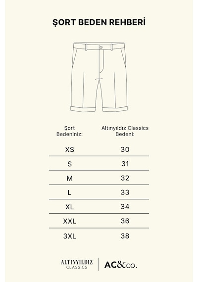 Ac&Co / Altınyıldız Classics Erkek Sıyah Slim Fit Dar Kesim Pamuklu Esnek Denim Şort
