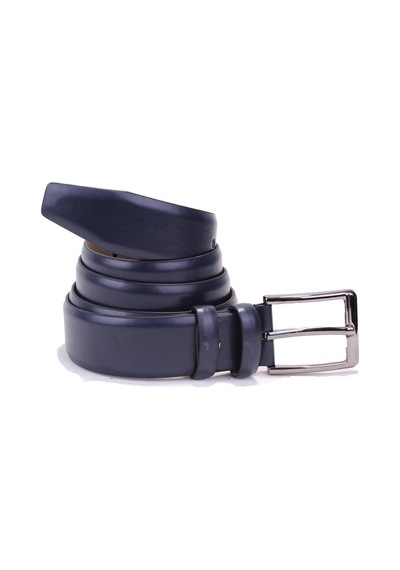Dagoster DMK26-302 Lacivert 3.5 CM Suni Deri Erkek Kemer Lacivert