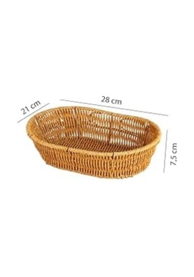 Oval Rattan Mini Ekmek Sepeti - Bb6063