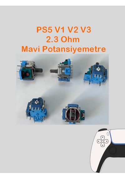 Ps5 Tüm Kollar İle Uyumlu Analog Motor Mavi Renk 2.3k Ohm
