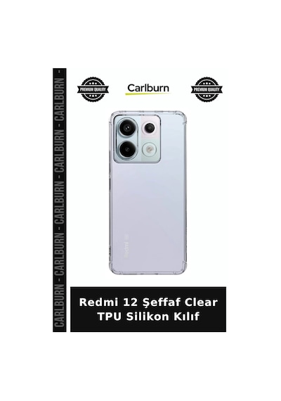Redmi 12 Şeffaf Clear Tpu Silikon Kılıf Cep Zırhı Cihaz Kalkanı Mobil Aksesuar çok renkli