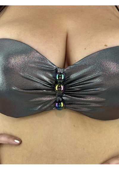 Büyük Beden Destekli Straplez Kesim Parlak Toparlayıcı Yüksek Bel Kadın Bikini Takım Siyah Büyük Beden Destekli Straplez Kesim Parlak Toparlayıcı Yüksek Bel Kadın Bikini Takım Siyah