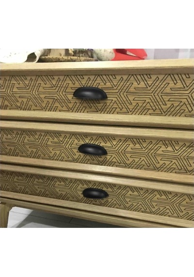 Tas Midye Çanak 64 Mm Mat Siyah Dolap Çekmece Vestiyer Mobilya Ku