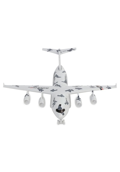 Diecast Metal Askeri Kargo Uçağı Gri Sesli Işıklı