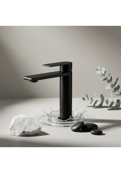 Fj-ss1015 Mat Siyah Lavabo Bataryası