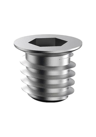 M10 Metal Düz Dişli Ahşap Dübeli - 50 Adet Set