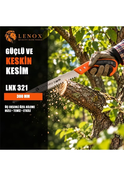 Lenox Lnx321 300 Mm Plastik Saplı Budama El Testeresi