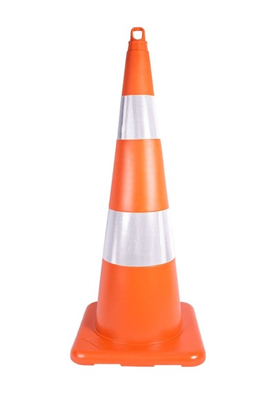 90 Cm Kırılmaz Trafik Konisi Eko 2,4 Kg (Çift Reflektifli)