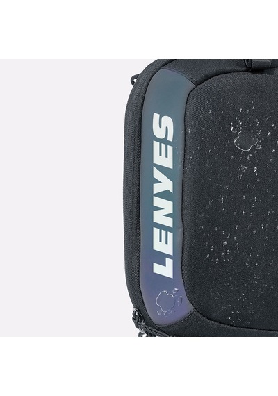 Lenyes Lb710 Dazzling Serisi Data Storage Çok Amaçlı Su Geçirmez Çapraz Vücut Çantası Siyah Siyah