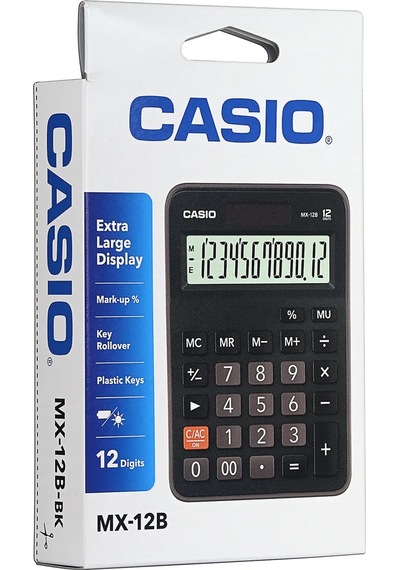 Casio Casıo Mx-12b-bk Cep Hesabı Makinesi 238863158 Siyah