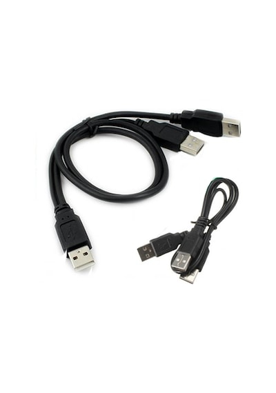Harici Diskler Için Usb Y Kablo 3 Ucu Usb Kablo