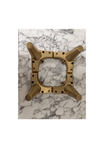 4lü Set 12cm Gold Lüks Mobilya Sehpa Koltuk Kanepe Tv Ünitesi Yükseltme Ayağı Gold