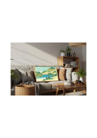 Hokusai Sagami Eyaletinde Hakone Gölü Çerçevesiz Poster 30x42 Cm A3 Tablo Japon Sanatı Duvar Dekoru
