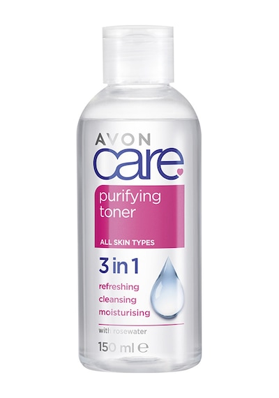 Avon Care Purifying Toner 3 in 1 Gül Suyu İçeren Cilt Temizleme Toniği 150 ML
