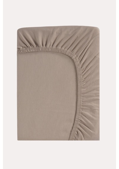 Kahve - Beyaz Renk %100 Pamuk Penye Bebek Çarşafı 60x120cm - Lastikli Bebek Çarşafı 2'li Kahve - Beyaz - 860728279