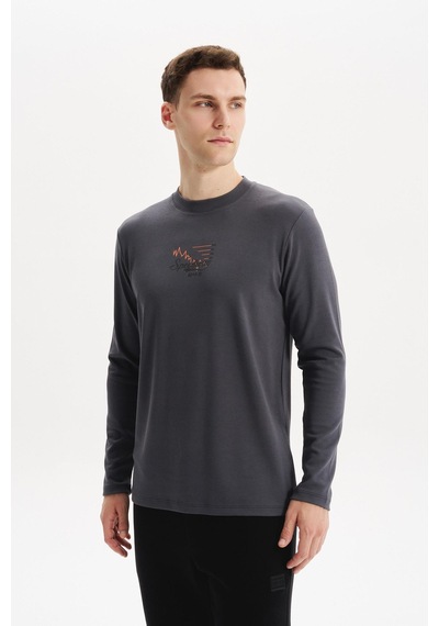 AR-MA Arma Erkek Slim Fit Çift Taraflı İnce İnterlok Pamuk Modal Elastan Karışımlı Bisiklet Yaka Sweatshirt K30124989502 Gri AR-MA Arma Erkek Slim Fit Çift Taraflı İnce İnterlok Pamuk Modal Elastan Karışımlı Bisiklet Yaka Sweatshirt K30124989502 Gri