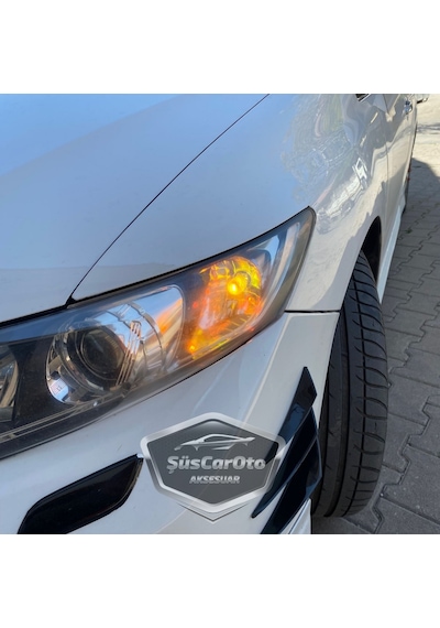 Carub Diadem Ampul Krom Amber Park Ampulü T10 Wy5w 12v Turuncu Işık Colormatik 2'li Takım 00 Şüscaroto Aksesuar