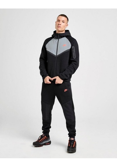 Nike Tech Fleece Mix Wr Hoodie Erkek Ceket-sportxstore Siyah