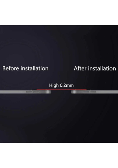 Apple Uyumlu iPad  Pro 12.9 2020 4.nesil Kamera Lens Koruyucu Cam Şeffaf