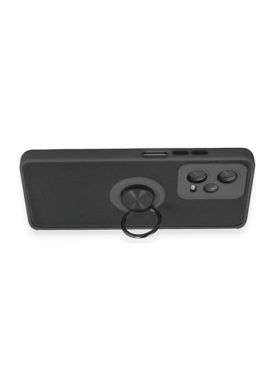 Uryport Xiaomi Redmi Note 12 5g Kılıf Montreal Yüzüklü Silikon Kapak - Siyah