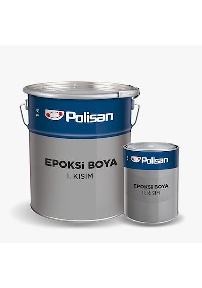 Epoksi Son Kat Boya Siyah Ral 9005 3 Kg Takım 2,4 Kg A + 0,6 Kg B