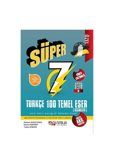 Nitelik Yayınları 7. Sınıf Süper Türkçe 100 Temel Eser Paragraf D