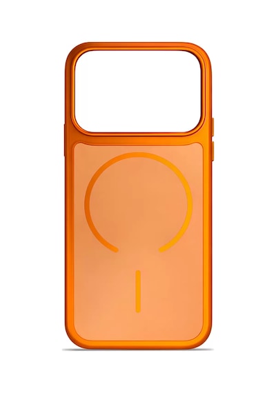Apple Uyumlu iPhone 17 Pro Metalux Soft Magsafe Silikon Kılıf Solar Amber Solar Amber