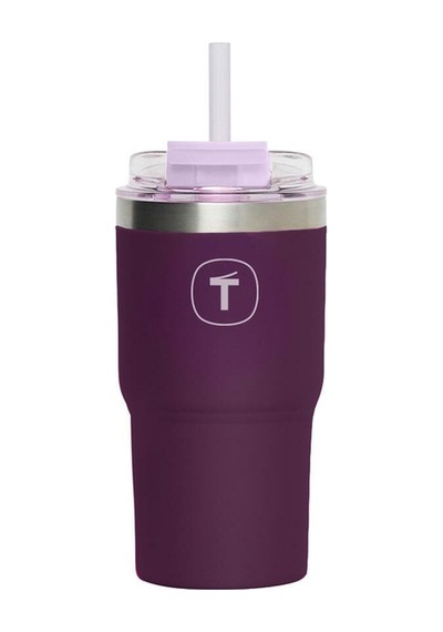 Big T Termos 630 Ml Böğürtlen Çift Duvarlı Pipetli Sızdırmaz Mor