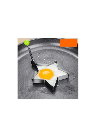 Metal Yıldız Omlet Ve Krep Kalıbı Yapışmaz Şekilli Yumurta Pişirme Kalıbı Altın