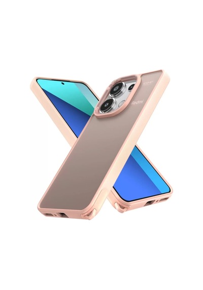 Newface Xiaomi Redmi Note 13 Pro 4g Kılıf Elegant Kapak - Pudra