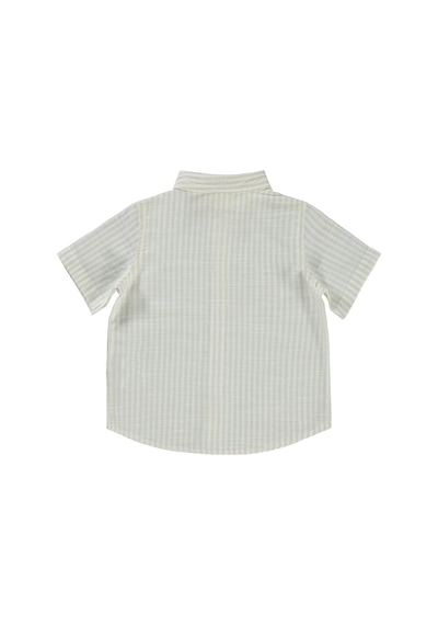 Civil Baby Çizgili 6-18 Ay Gömlek - Kahverengi 18-24 Ay Sütlü Kahve