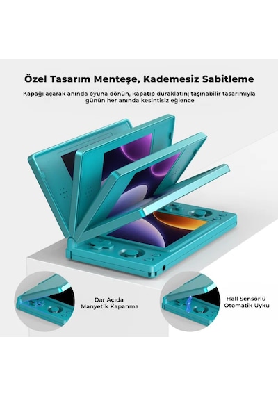 Rg Ds Çift Ekranlı Retro El Oyun Konsolu 3 Gb Ram 32 Gb Mavi - Çift 4 İnç Ips Dokunmatik Ekran Kapaklı Tasarım Android 14 Stylus Dokunmatik Kalemli Nds 3ds Psp Uyumlu Taşınabilir Oyun Cihazı Rg Ds Çift Ekranlı Retro El Oyun Konsolu 3 Gb Ram 32 Gb Mavi - Çift 4 İnç Ips Dokunmatik Ekran Kapaklı Tasarım Android 14 Stylus Dokunmatik Kalemli Nds 3ds Psp Uyumlu Taşınabilir Oyun Cihazı