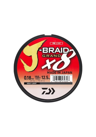 Daiwa J-Braid Grand 8B 135M Grey Ip Misina (520782474)
